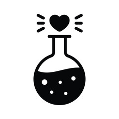 Love potion vector design in modern and trendy style