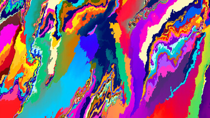abstract colorful fluid fractal psychedelic background