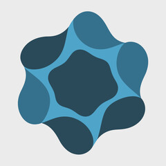 Abstract shapes graphic design