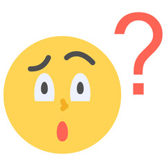 confused flat icon