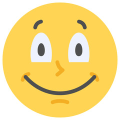 smile flat icon