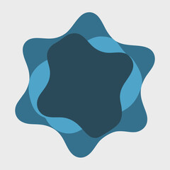 Abstract shapes graphic design