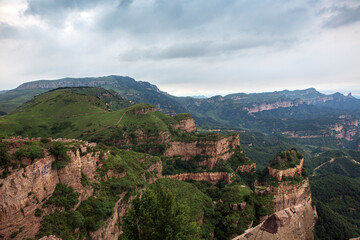 Fototapeta premium Mountains in eastern Shanxi Province, China