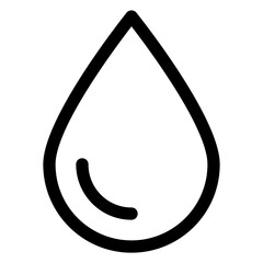 water drop line icon vector illustration isolated on white background