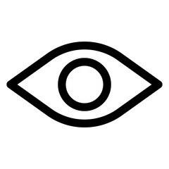 eye line icon vector illustration isolated on white background
