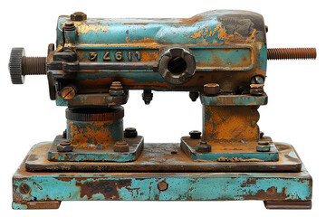 rusty metal machine