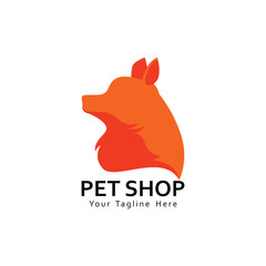 Pet shop vector logo