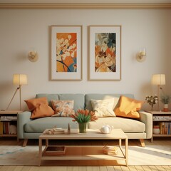 Interior of the living room. 3D illustration-ar 21