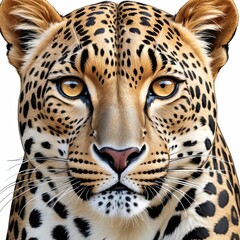 Obraz premium Photorealistic Majesty, a leopard's face