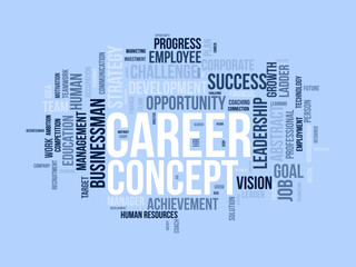 Career Concept word cloud template. Creativity concept vector tagcloud background.