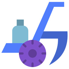 cultivator flat icon