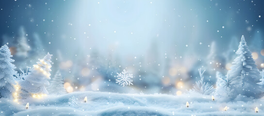Christmas background with snowflakes.
