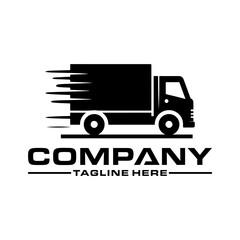 Truck delivery logo. Truck Logo Transportation. Abstract Lines. Vector illustration. A template of Truck Logo, cargo, delivery cargo trucks, Logistic logo. Business logo logistic