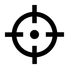 Target aim scope line icon