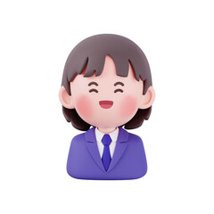 3D 학생 캐릭터 두상