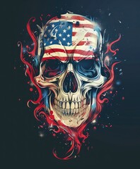 Black background of tee design illustration, clean vector lines, design idea