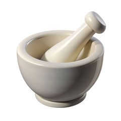 Ceramic mortar and pestle are essential kitchen tools for grinding herbs and spices