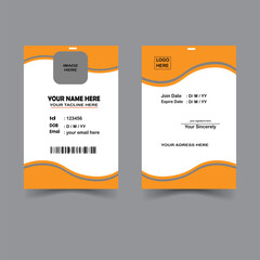 Simple id card design 