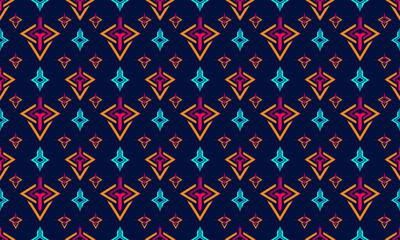 Futuristic Design Geometric Shapes Seamless Pattern for Wallpaper Backgroun