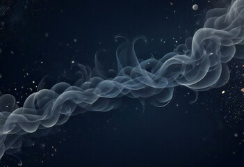 Obraz premium Abstract smoke in black background.