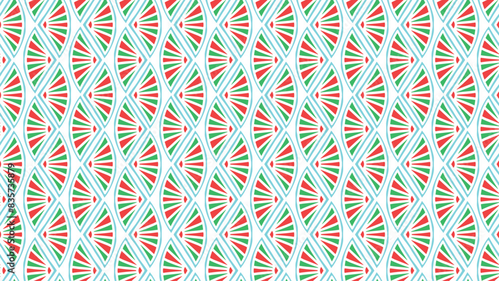 Poster simple elegant art deco pattern. simple, elegant linear seamless vector pattern in tropical aqua blu