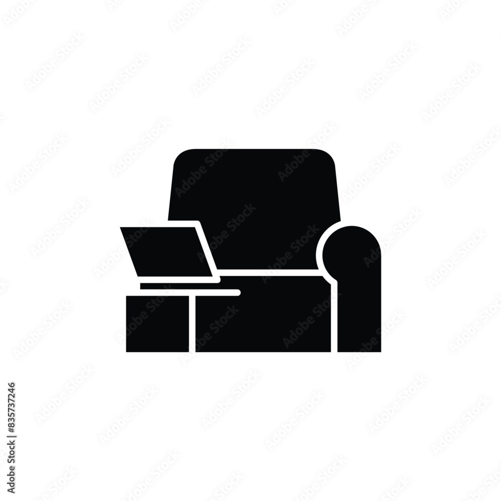 Poster home workplace solid icon vector design good for website and mobile app