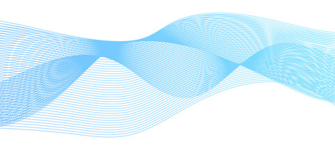 Glowing blue bland waveform frequency futuristic energy sound waves technology concept background. Abstract background wave line in vector business texture. Pattern line blend curve flow background.