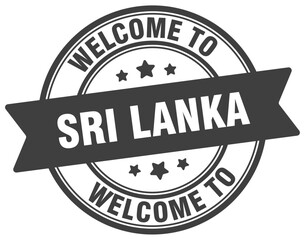 Welcome to Sri Lanka stamp. Sri Lanka round sign