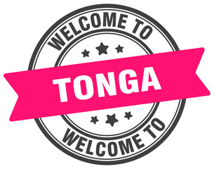 Welcome to Tonga stamp. Tonga round sign