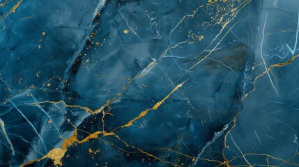Fototapeta premium Blue Marble color marble luxury, with gold streaks, website background 
