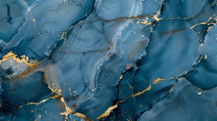 Blue Marble color marble luxury, with gold streaks, website background 