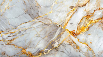 Fototapeta premium Calcutta Gold color marble luxury, with silver streaks, website background 