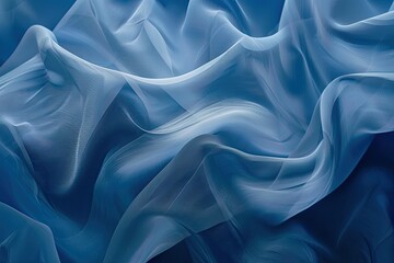 Fototapeta premium Monochromatic blue background with subtle abstract shapes, evoking a sense of calm