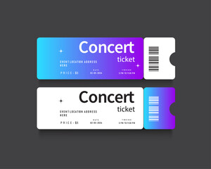 Pass ticket template