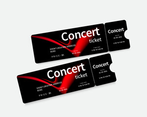 music party concert ticket template 