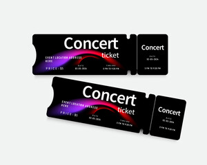 music concert ticket template 