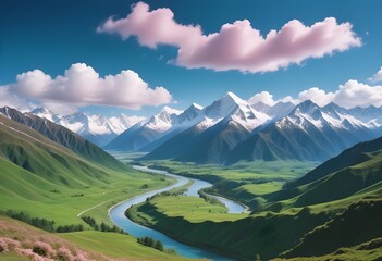 landscape in the mountains