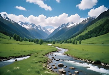 lake in the mountains