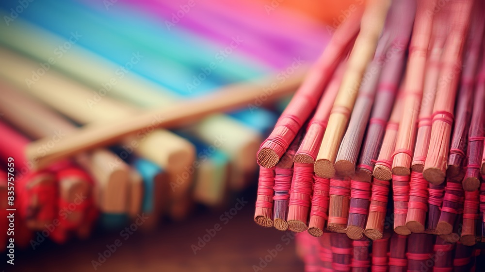 Poster abstract pipe weaving pattern background for design, decoration, and textile print projects