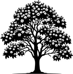 Fototapeta premium Carolina Silverbell Tree icon 8