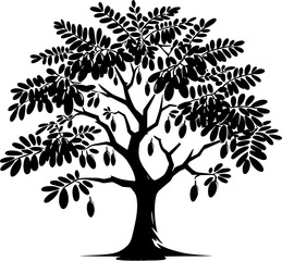 Obraz premium Carob Tree icon 4
