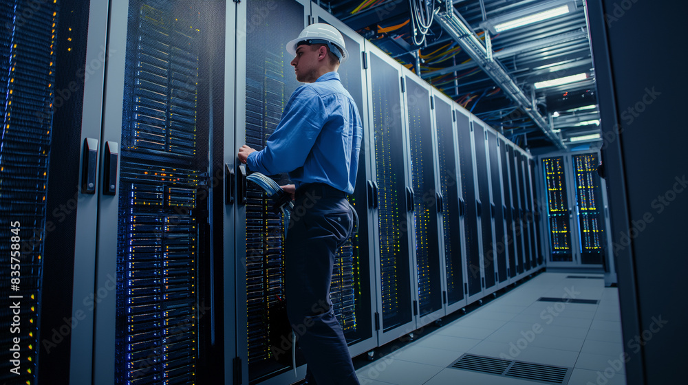 Poster engineer, programmer, expert in data room, network, database, server diagnostic and maintenance syst