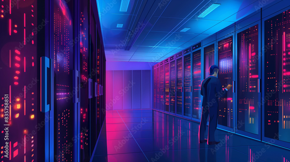 Poster engineer, programmer, expert in data room, network, database, server diagnostic and maintenance syst
