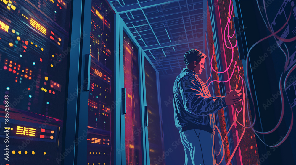 Poster engineer, programmer, expert in data room, network, database, server diagnostic and maintenance syst