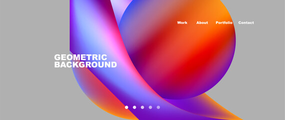 Dynamic flowing shapes concept design composition. Vector Illustration For Wallpaper, Banner, Background, Card, Book Illustration, landing page