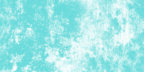 Obraz premium Cyan abstract grunge old concrete wall texture stain isolated overlay decorative vintage background.