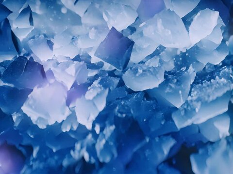 Blue Salt Crystals, Bath Salt for Spa Relax, Cupric Sulfate or Copper Sulfate, Swimming Pool Algicide, Sea Salt looks like Methamphetamine Drugs, Absorbing Cat Litter, Generative AI Illustration