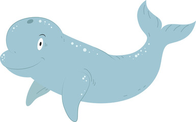 cartoon blue whale