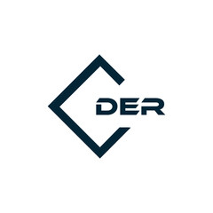 DER logo. D E R design. White DER letter. DER, D E R letter logo design. D E R letter logo design in FIVE, FOUR, THREE, style. letter logo set in one artboard. D E R letter logo vector design.