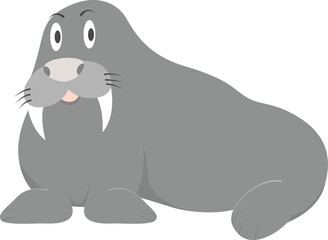 cartoon seal with a big smile on its face